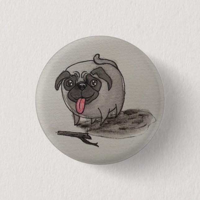 Lug the Pug Badge (Front)