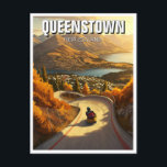 Luge in Queenstown New Zealand Travel Postcard<br><div class="desc">Queenstown, New Zealand, is a breathtaking destination known for its stunning alpine scenery, adventure sports, and vibrant atmosphere. Nestled on the shores of Lake Wakatipu and surrounded by the Remarkables mountain range, Queenstown offers postcard-perfect views year-round. It’s often called the “Adventure Capital of the World” due to its wide range...</div>