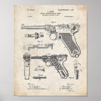 Luger Pistol Art Print