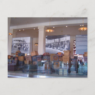 Luggage Ellis Island Postcard