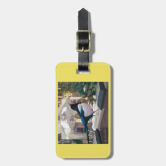 Luggage or purse tag with Magpie