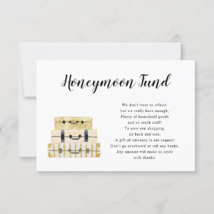 Luggage Stack Honeymoon Fund card