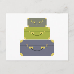 Luggage Stack Postcard