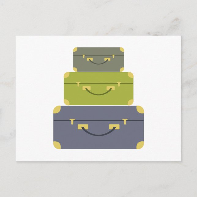 Luggage Stack Postcard (Front)