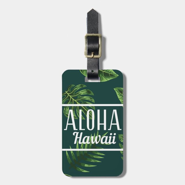 Luggage Tag Aloha Hawaii (Front Vertical)