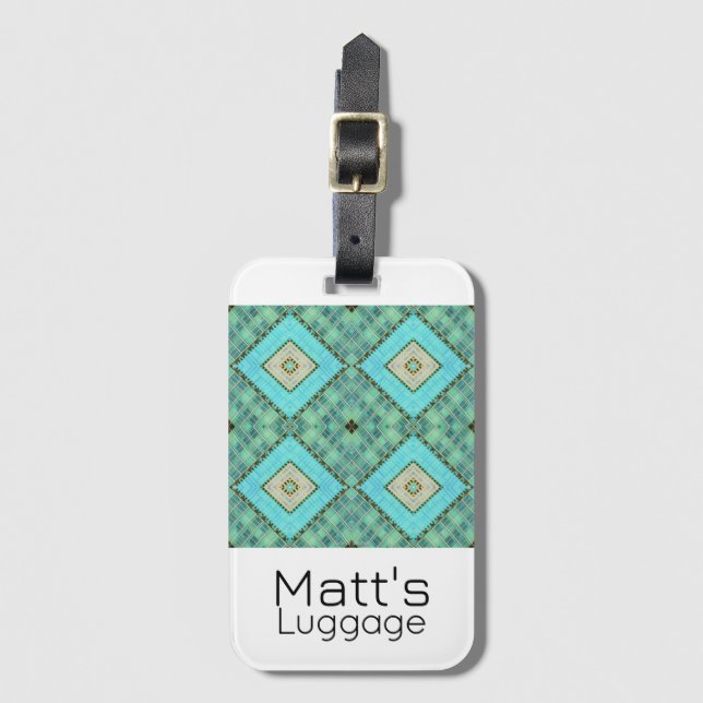 Luggage Tag - architectural pattern by Jo Images (Front Vertical)