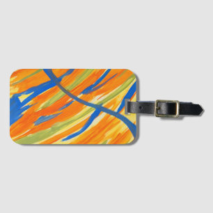 Luggage Tag-Bold colourful Abstract Art print Tag