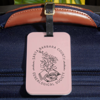Luggage Tag - Books & Florals (Rose)