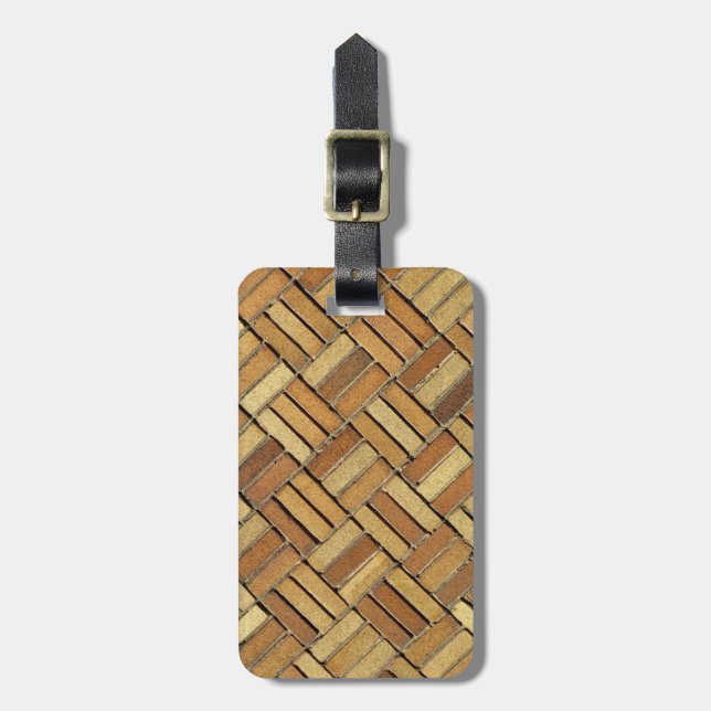 Luggage tag - Brick pattern (Front Vertical)