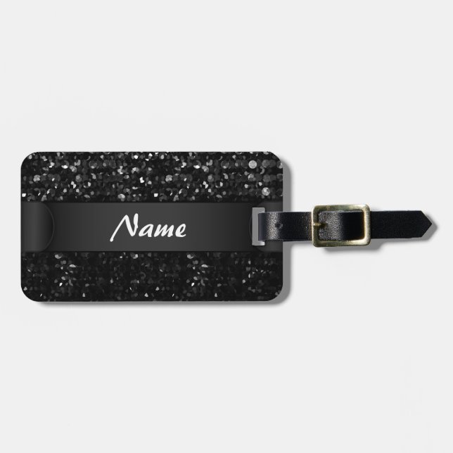 Luggage Tag Crystal Bling Strass (Front Horizontal)