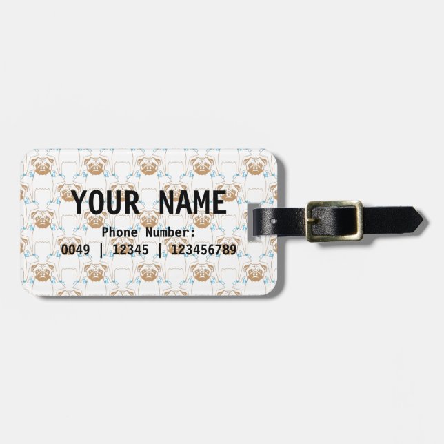 Luggage Tag - Customised (Front Horizontal)