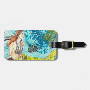Luggage Tag CUSTOMIZE  Tranquil Waters Mermaid