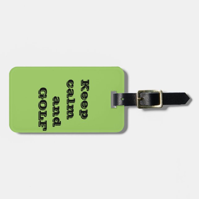Luggage Tag for Golfers (Front Horizontal)