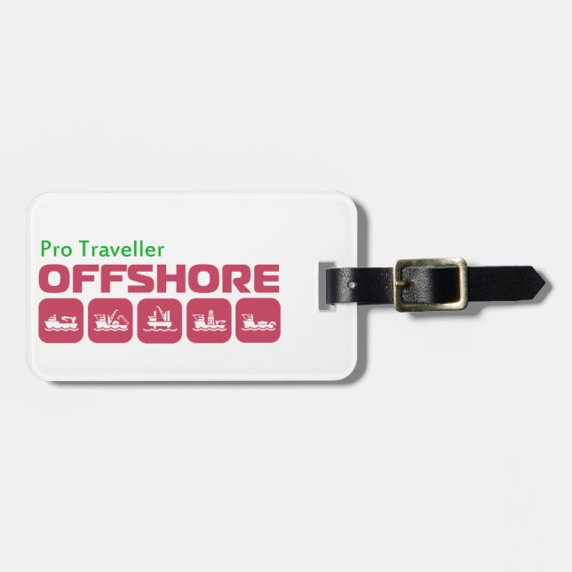 Luggage Tag for Offshore Professionals (Front Horizontal)