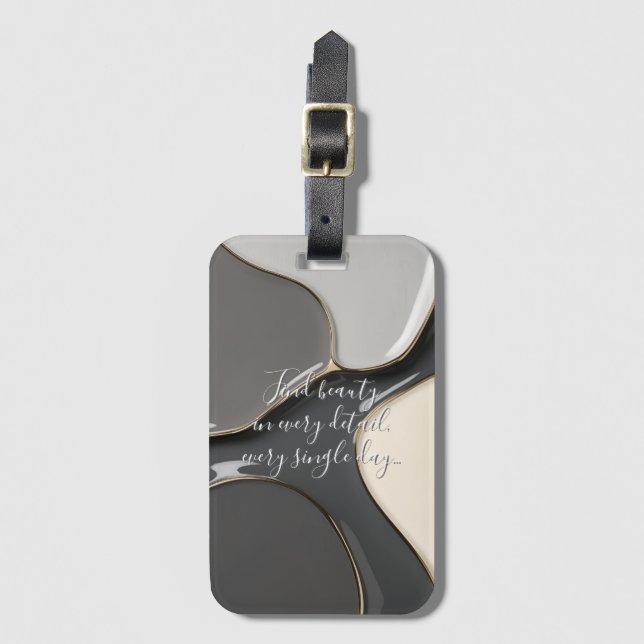 Luggage tag in stylish graphic (Front Vertical)