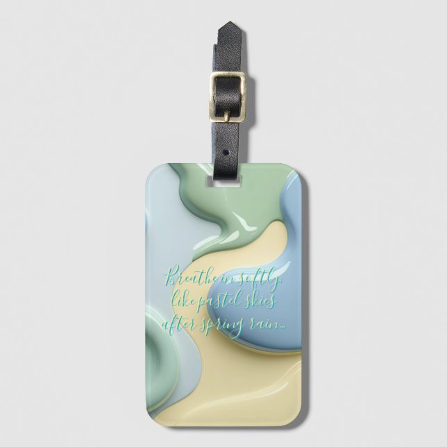 Luggage tag in stylish graphic (Front Vertical)