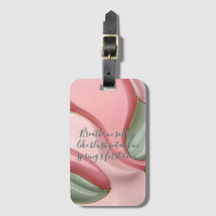 Luggage tag in stylish graphic