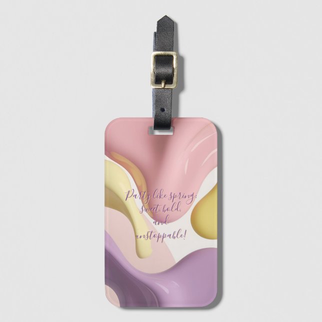 Luggage tag in stylish graphic (Front Vertical)