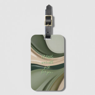 Luggage tag in stylish graphic