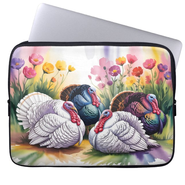 Luggage Tag Laptop Sleeve (Front)