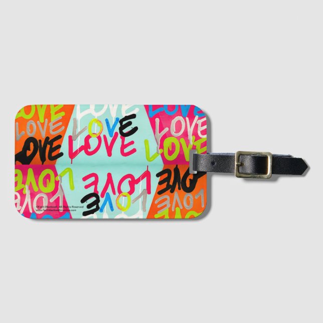 Luggage Tag. LOVE. Tag (Front Horizontal)