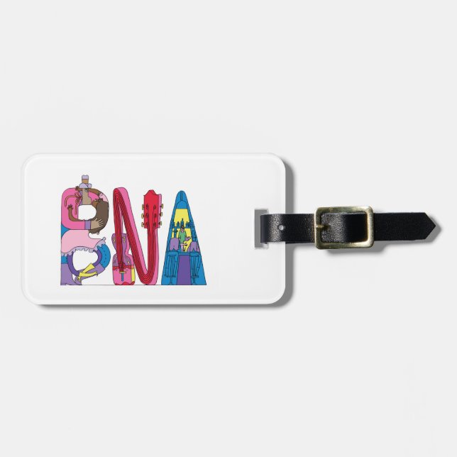 Luggage Tag | NASHVILLE, TN (BNA) (Front Horizontal)
