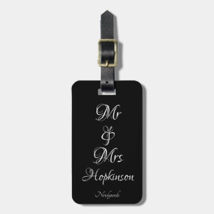 Luggage Tag - Newlyweds Mr & Mrs