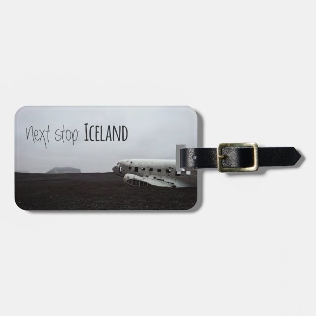 Luggage tag: Next stop Iceland Tag (Front Horizontal)