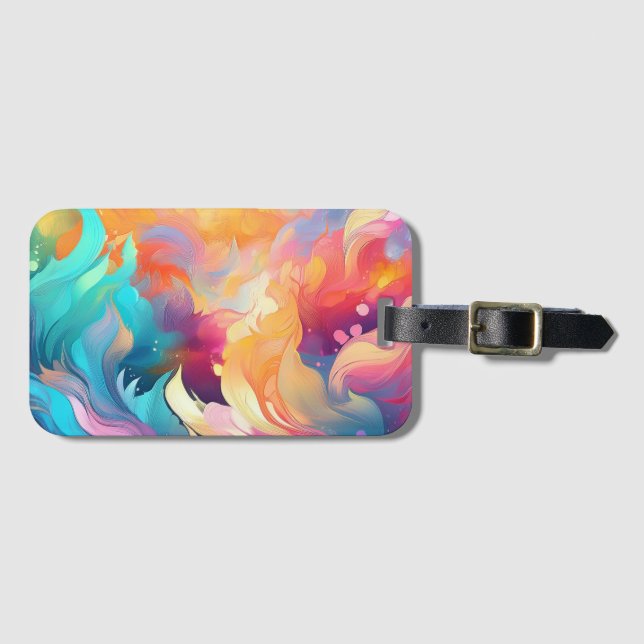 Luggage Tag —-pastel love (Front Horizontal)