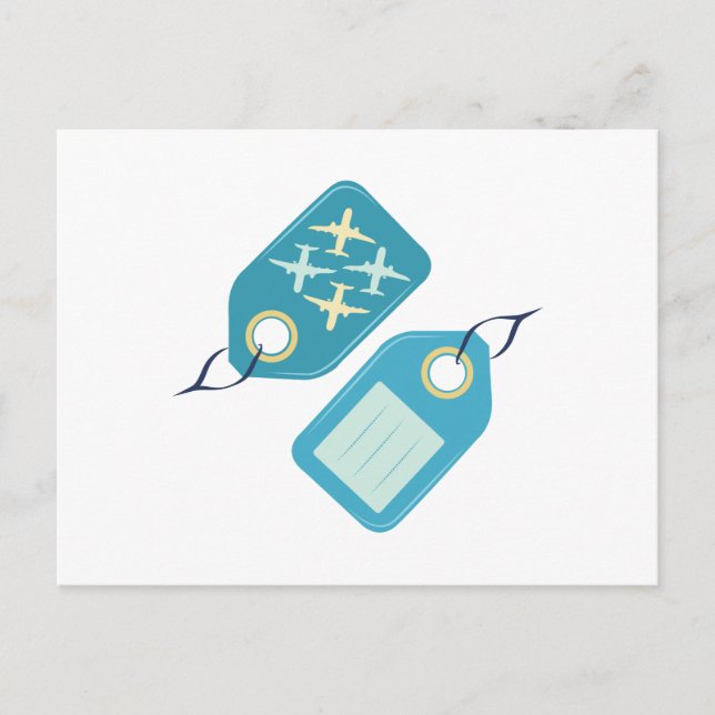 Luggage Tag Postcard (Front)
