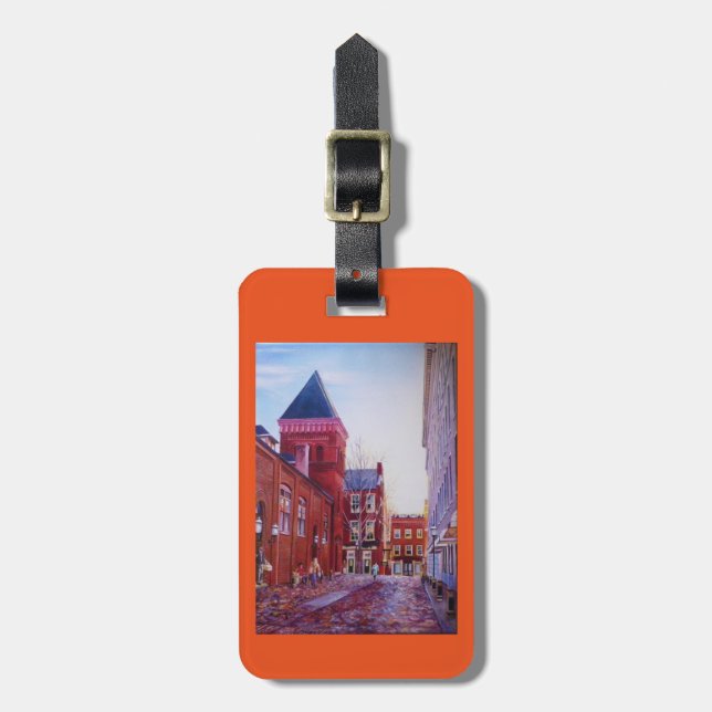 Luggage tag purse tag key chain (Front Vertical)