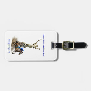 luggage tag-Racing Hearts and Healing Springs Tag