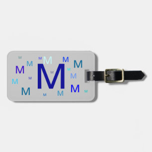 Luggage Tag - Repeated Monogram