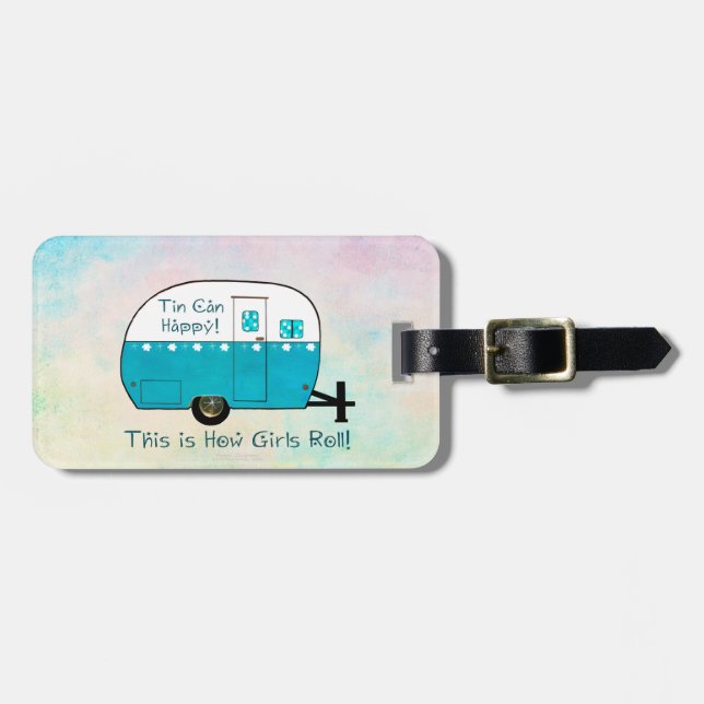 LUGGAGE TAG | Retro Camper (Front Horizontal)