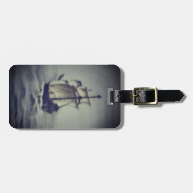 Luggage Tag SAILING SHIP  (Front Horizontal)