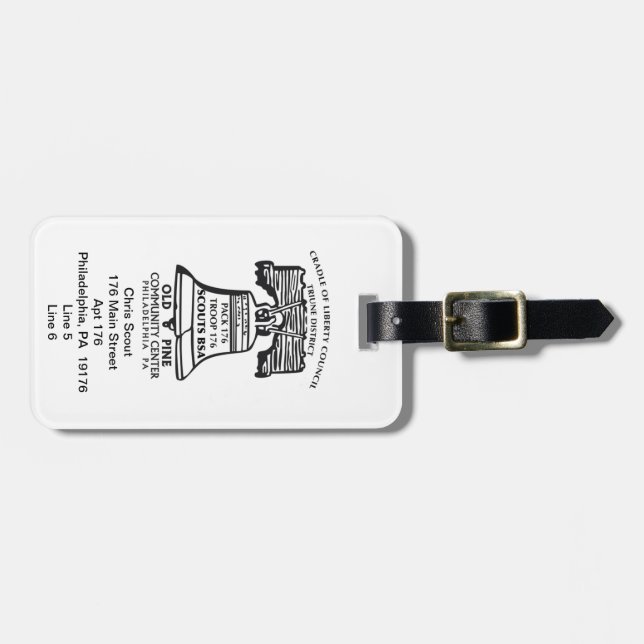 Luggage Tag - Style B (Personalised) (Front Horizontal)