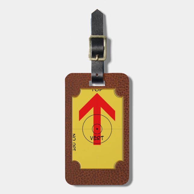 luggage tag - vert - template (Front Vertical)