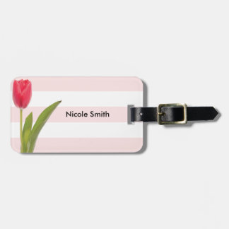 Luggage Tag w/ leather strap