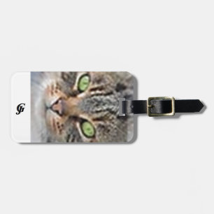 Luggage Tag w/ leather strap
