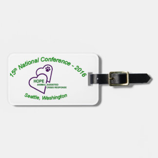 Luggage Tag w/ leather strap