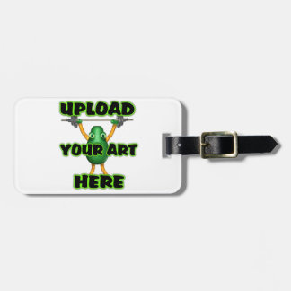 Luggage Tag w/ leather strap by valxart