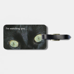 Luggage tag - Watching cat eyes