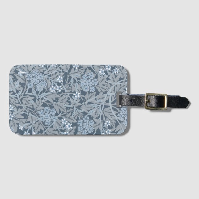 LUGGAGE TAG : WILLIAM MORRIS : JASMINE (Front Horizontal)
