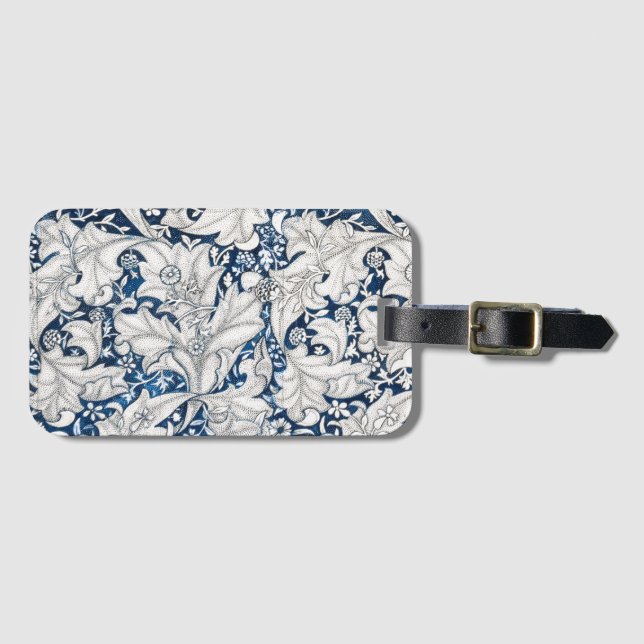 LUGGAGE TAG : WILLIAM MORRIS : WALLFLOWER (Front Horizontal)