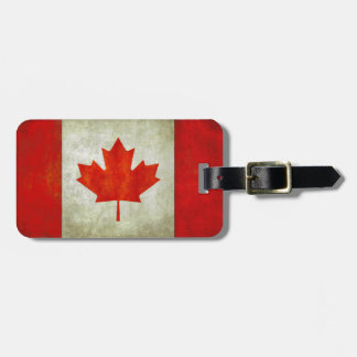 Luggage Tag with Canadian Flag