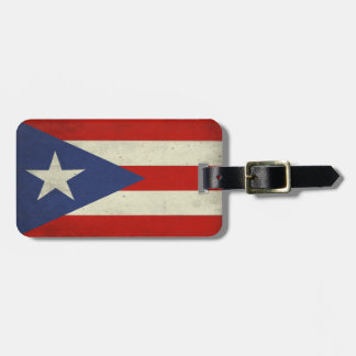 Luggage Tag with Cool Flag from Puerto Rico