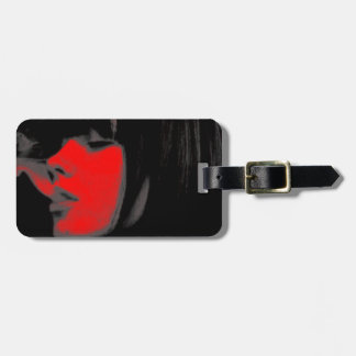 Luggage Tag with Cool Girl Print