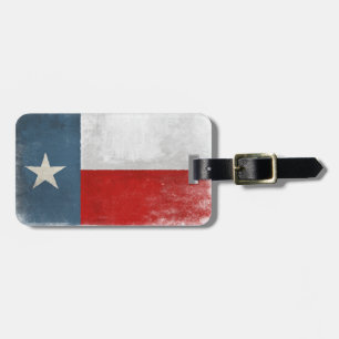 Luggage Tag with Cool Texas Flag