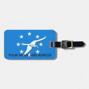 Luggage Tag with Flag of Corpus Christi City, USA