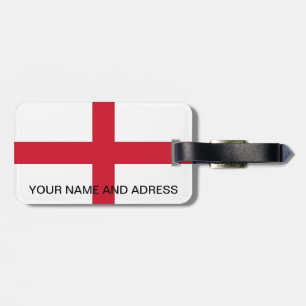 Luggage Tag with Flag of England